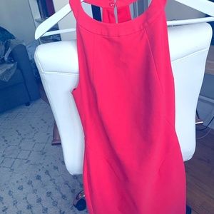 Zara Coral High-Neck Mini Dress XS